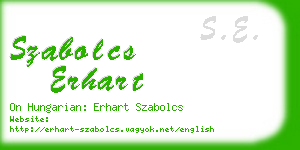 szabolcs erhart business card